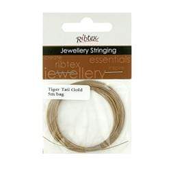 AussieSuperStore Jewellery Making Supplies Gold JF Tiger Tail 5m (in 4 colors) JF Tiger Tail 5m | Jewellery Making Stringing Material 9323823056391 JF158